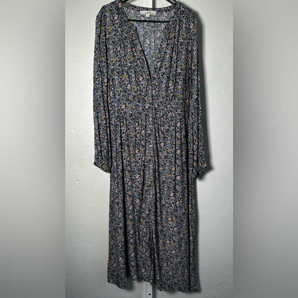 🆕 LOFT • Button Up Maxi Dress